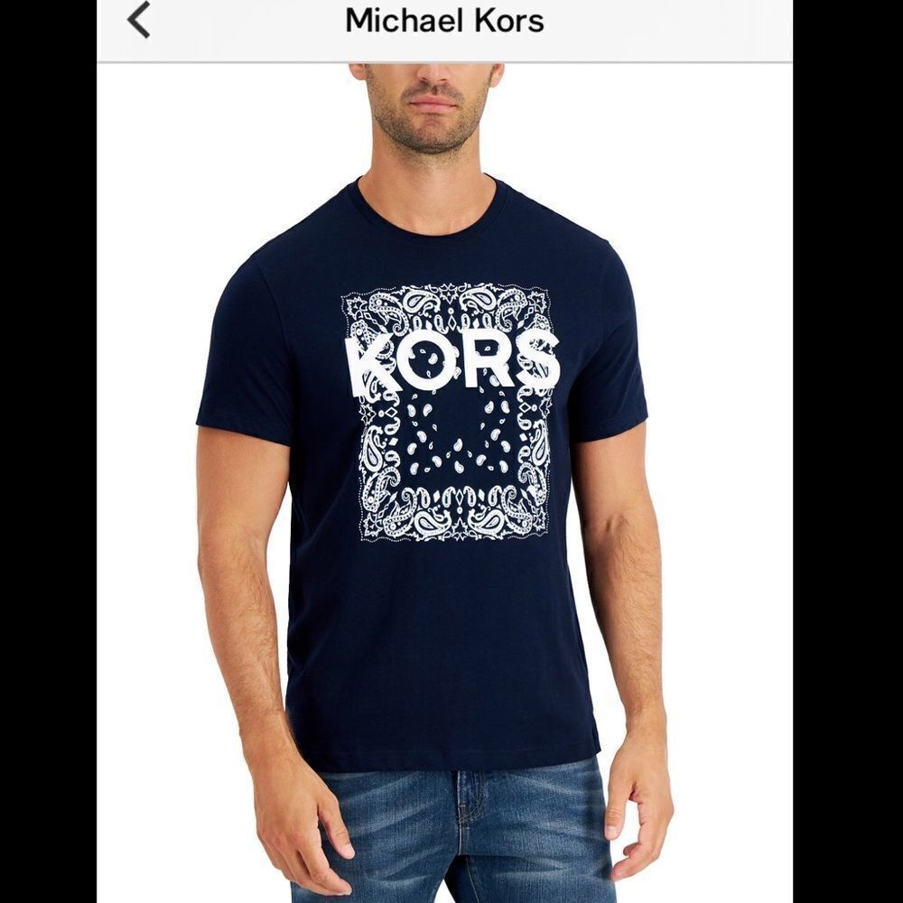 Michael Kors Men’s Paisley Block T-Shirt XXL - Picture 2 of 7